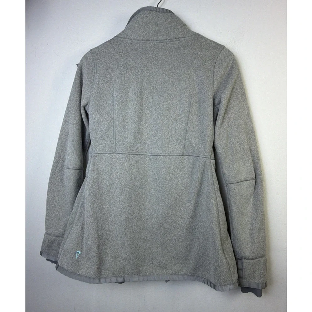 Ivivva Lululemon Fleece Jacket Girls 14 coat athletica athleisure gray snap